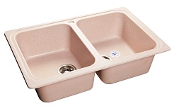 Granfest Мойка кухонная Standart GF-S780K Светло-розовый – фотография-1